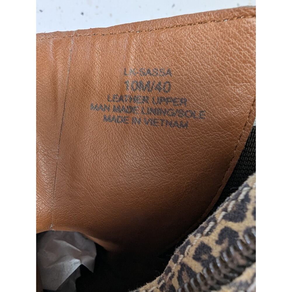 Lucky Brand SASSA Zip Booties Leopard Animal Print Size 10 | 1099 - Picture 6 of 8